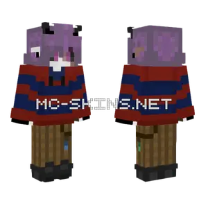 Endo Blue And Red Sweater Minecraft skin