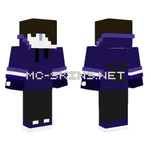 Epic Gamer But Purple Minecraft skin