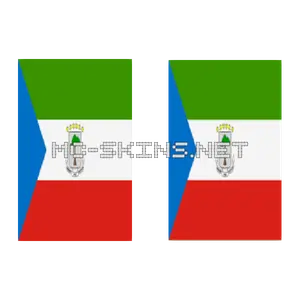 Equatorial Guinea Flag cape, outside and lining