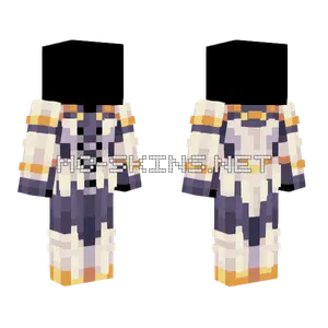 Equestrian Princess Outfit Black White Minecraft skin