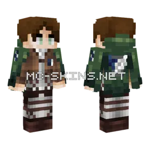 Eren Yeager Scout Regiment Minecraft skin