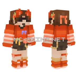 Eret Orange Ocelots MCC Minecraft skin