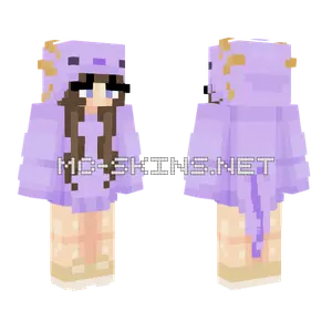 Eris Axolotl Outfit Minecraft skin