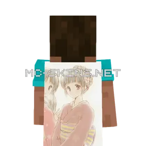 Eru Chitanda Kimono cape, outside and lining