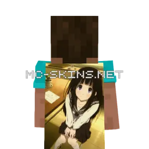Eru Chitanda School Uniform cape, outside and lining