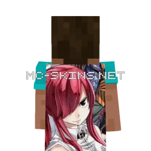 Erza Scarlet cape, outside and lining