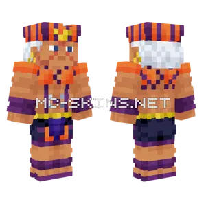 Esidisi Orange And Purple Minecraft skin