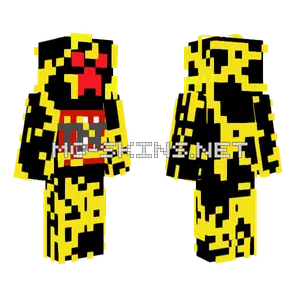 Evil Creeper Golden Aura Minecraft skin