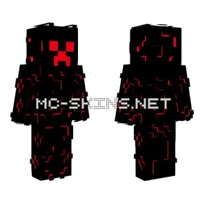 Evil Creeper With Effects Minecraft skin