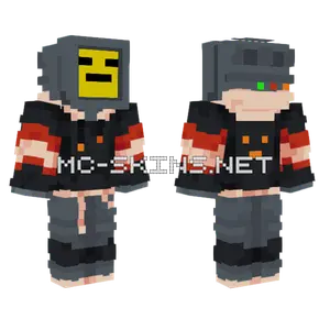 Expressionless Is On TV Minecraft skin