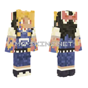 Eyestrain Blue Outfit Minecraft skin