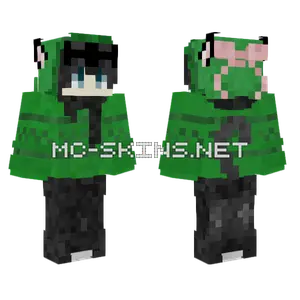 Ezanis Cute Green Outfit Minecraft skin
