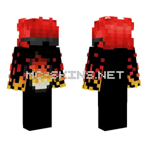 F1r3y Fire Boy Minecraft skin