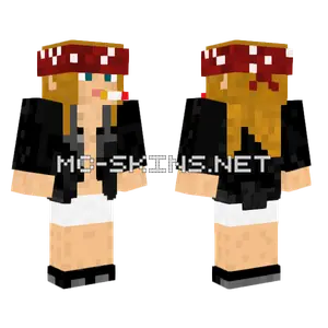 Fabuhood Axl Rose Minecraft skin