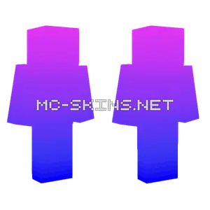 Fade Pink To Blue Minecraft skin