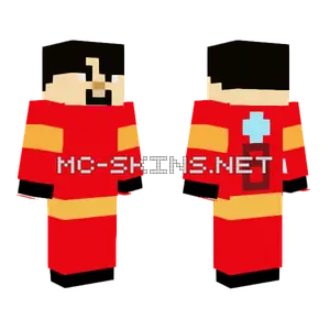 Fake Iron Man Mask Off Minecraft skin