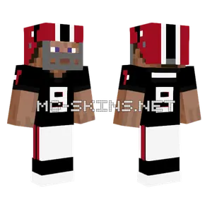Falcons Throwback 26 Minecraft skin