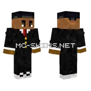 Fancy Black Suit Minecraft skin