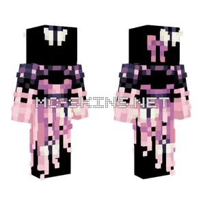 Fantasy Butterfly Pink Dress Minecraft skin