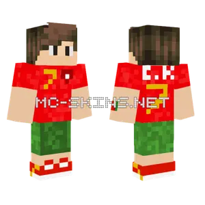 Fato Do Ronaldo Na Minha Skin Minecraft skin
