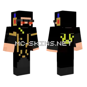 Fbreatherm1 Black Uniform Minecraft skin