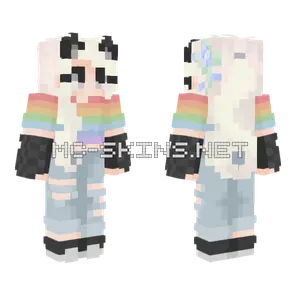 Feelin Rainbows Minecraft skin