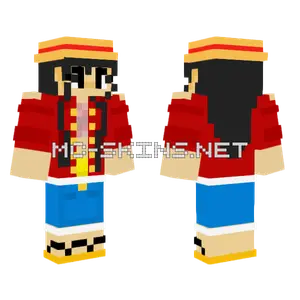 Fem Luffy Minecraft skin