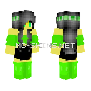 Female Bandana Creeper Shirt Minecraft skin