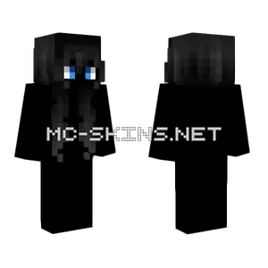 Female Black Long Bangs Minecraft skin