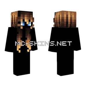 Female Black Ombre Fade Minecraft skin