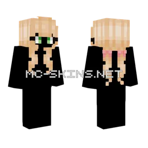 Female Bleach Blonde Pigtails Minecraft skin