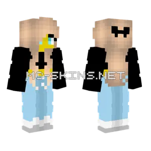 Female Blonde Bow Tie Minecraft skin