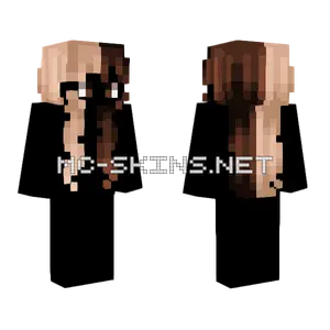 Female Blonde Dark Brown V3 Minecraft skin