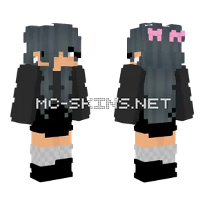 Female Casual Outfit Mini Ribbons Minecraft skin