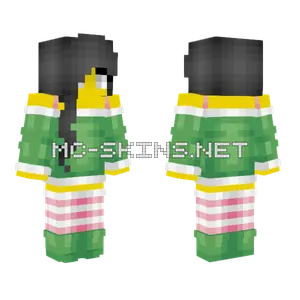 Female Christmas Day Minecraft skin