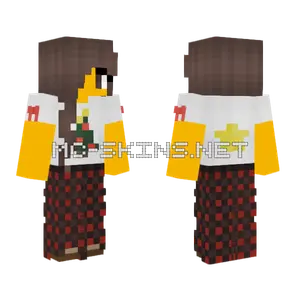 Female Christmas Outfit Minecraft skin