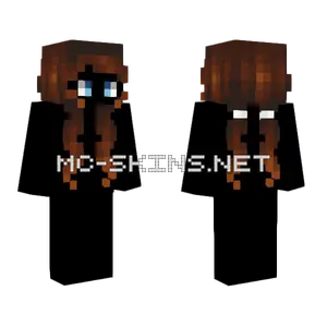 Female Dark Brown Pigtail Fade Minecraft skin