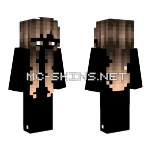 Female Dark Brunette Ombre Minecraft skin