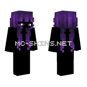 Female Dark Coven Purple Pigtails Minecraft skin