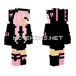 Female Dark Pink Minecraft skin