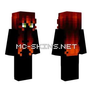 Female Dragon Scale Redhead Minecraft skin