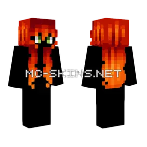 Female Glowing Ember V2 Minecraft skin