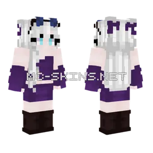 Female Gojo Minecraft skin