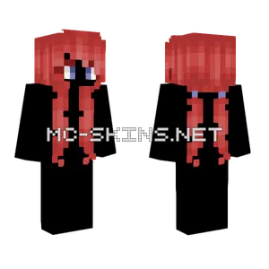 Female HB Back Pigtails Nether Red Minecraft skin