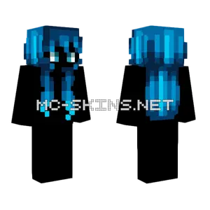 Female HB Blue Camo Fade V2 Minecraft skin