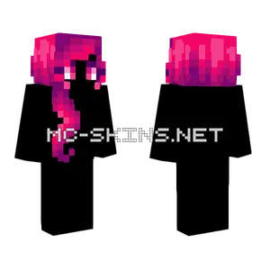 Female HB Curly Pink Fade Minecraft skin