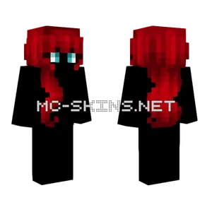 Female HB Curly Wavy Red Fade Minecraft skin