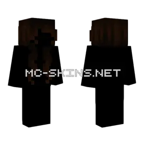 Female HB Long Dark Brown Upper Bangs Minecraft skin