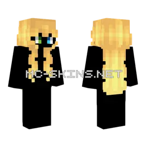 Female HB Long Golden Blonde Minecraft skin