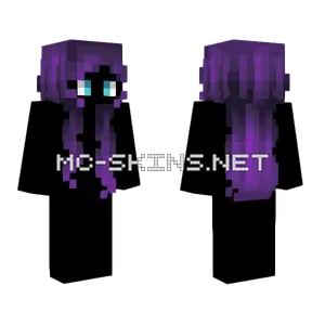 Female HB Midnight Purple Fade V2 Minecraft skin